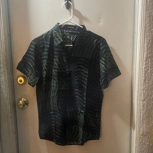 Black and Green Casual Shirt
